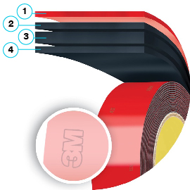 3M Acrylic Plus Tape EX4011 Foam Tape for Automotive