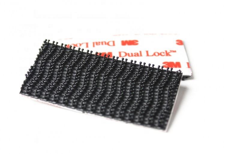 SJ3550 Black Die Cut Waterproof Dual Lock Reclosable Fastener Type 250 for Ceiling & Bag Sealing Attachment