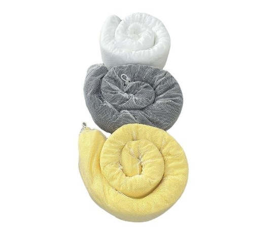 Industrial Control White Grey Yellow Anti-Spill Eco Friendly Oil Absorbent Sock