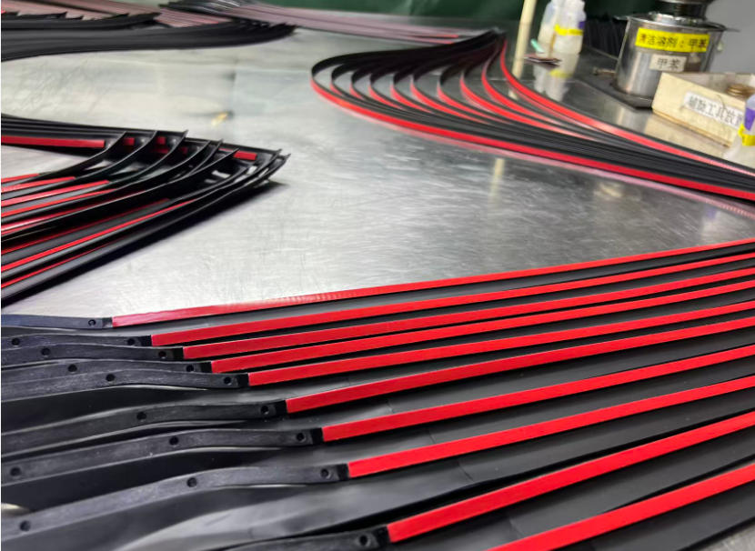 Car sealing strip pre-attached with 3M tape