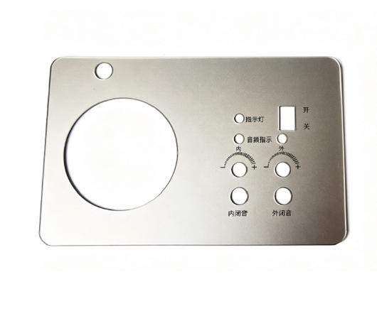 Silk-Screened Aluminum Control Panel with 3M Adhesive Back