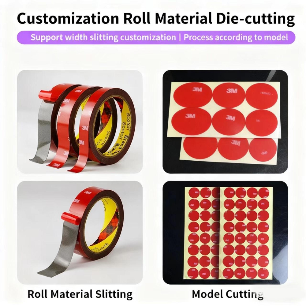 3M 4229P Dark Gray Acrylic Foam Tape for Automotive Exterior Attachment