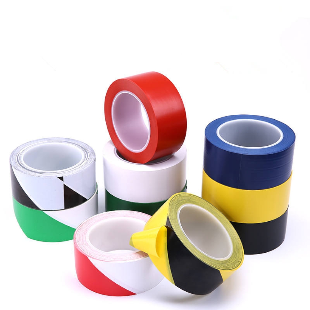 50mm*33m Striped Hazard Warning PVC Floor Marking Tape Industrial Tape