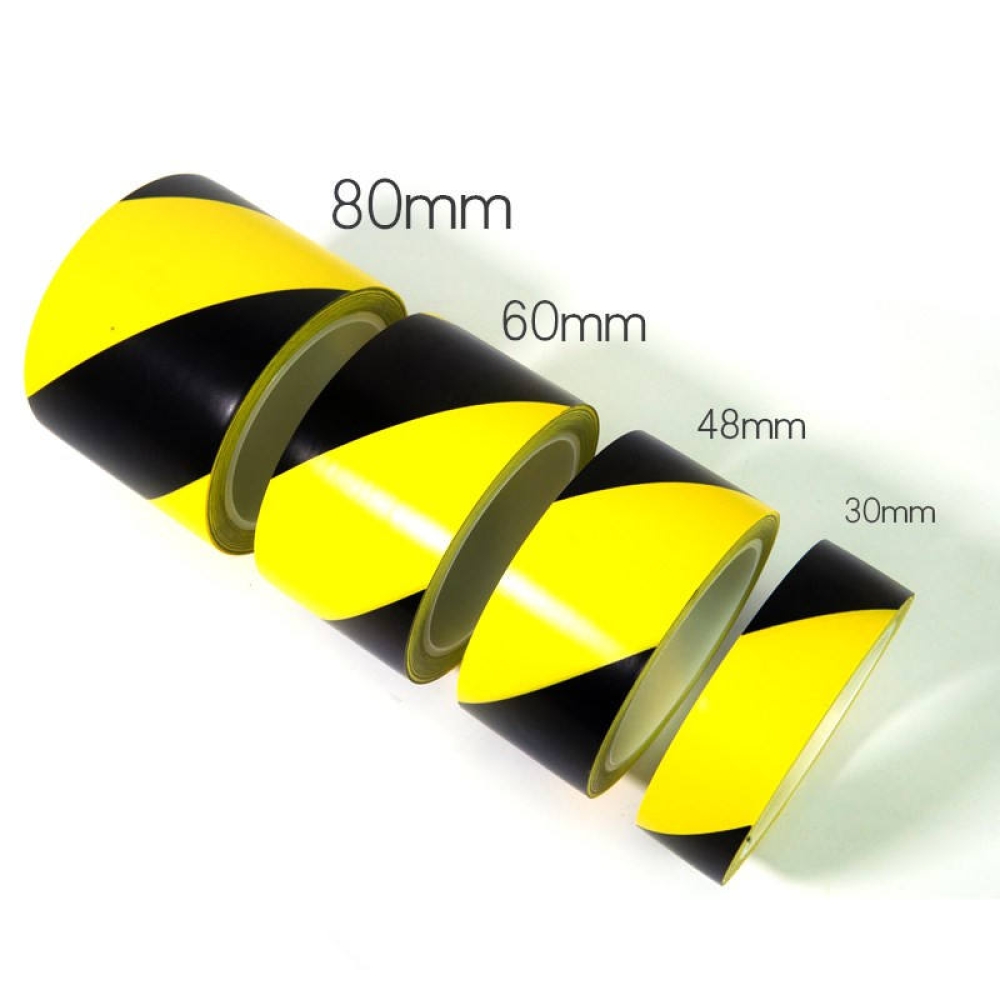 50mm*33m Striped Hazard Warning PVC Floor Marking Tape Industrial Tape