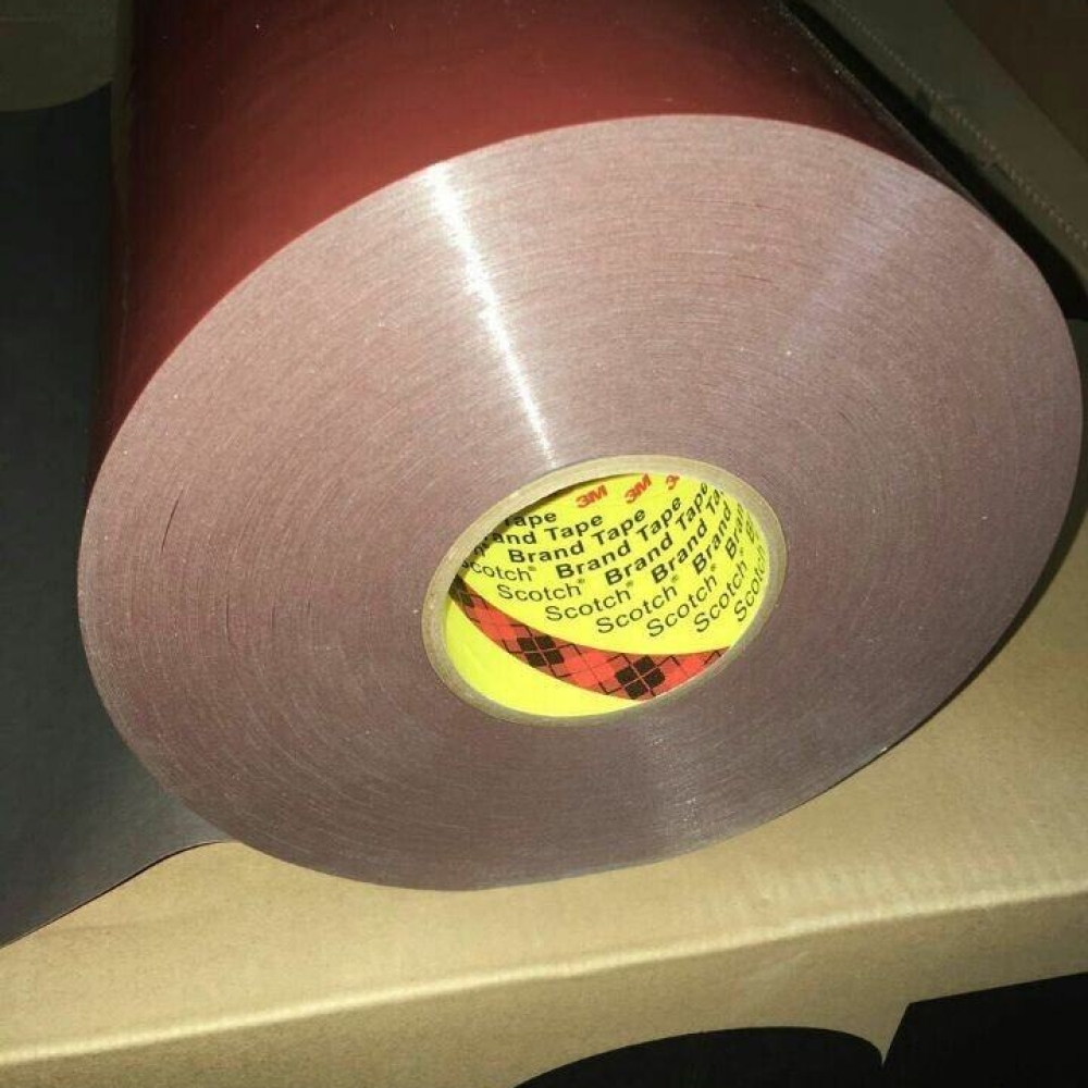 3M GT7104 Automotive Acrylic Foam Tape,Grey ,0.4mm Thickness with Red PE Liner