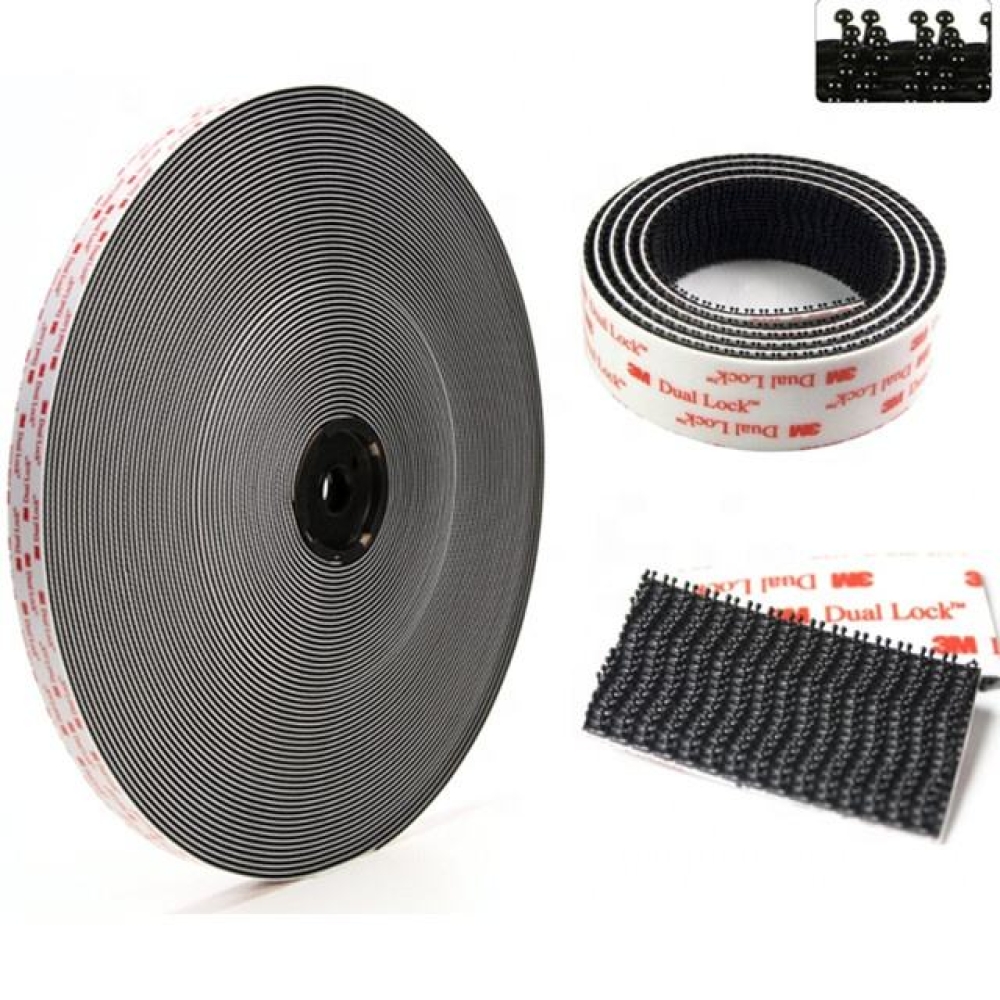 For SJ3551 Double Sided Acrylic Die Cut Waterproof Warning 1 Inch Wide Reclosable Self Locking Hook and for Tape