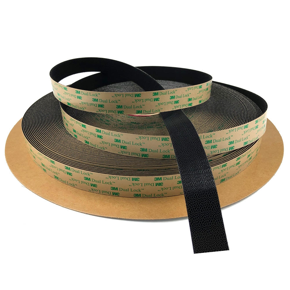 Black Self-Adhesive Eco-Friendly Low Profile Dual Lock Reclosable Fastener 3M SJ4575 1inx50yd