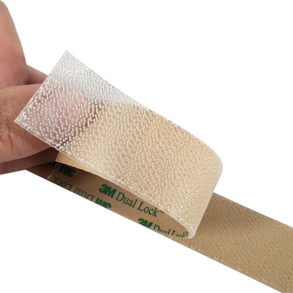3M SJ4570 Dual Lock Low Profile Reclosable Fastener Elastic Self-Adhesive Eco-Friendly Clear Adhesive 1inx50yd