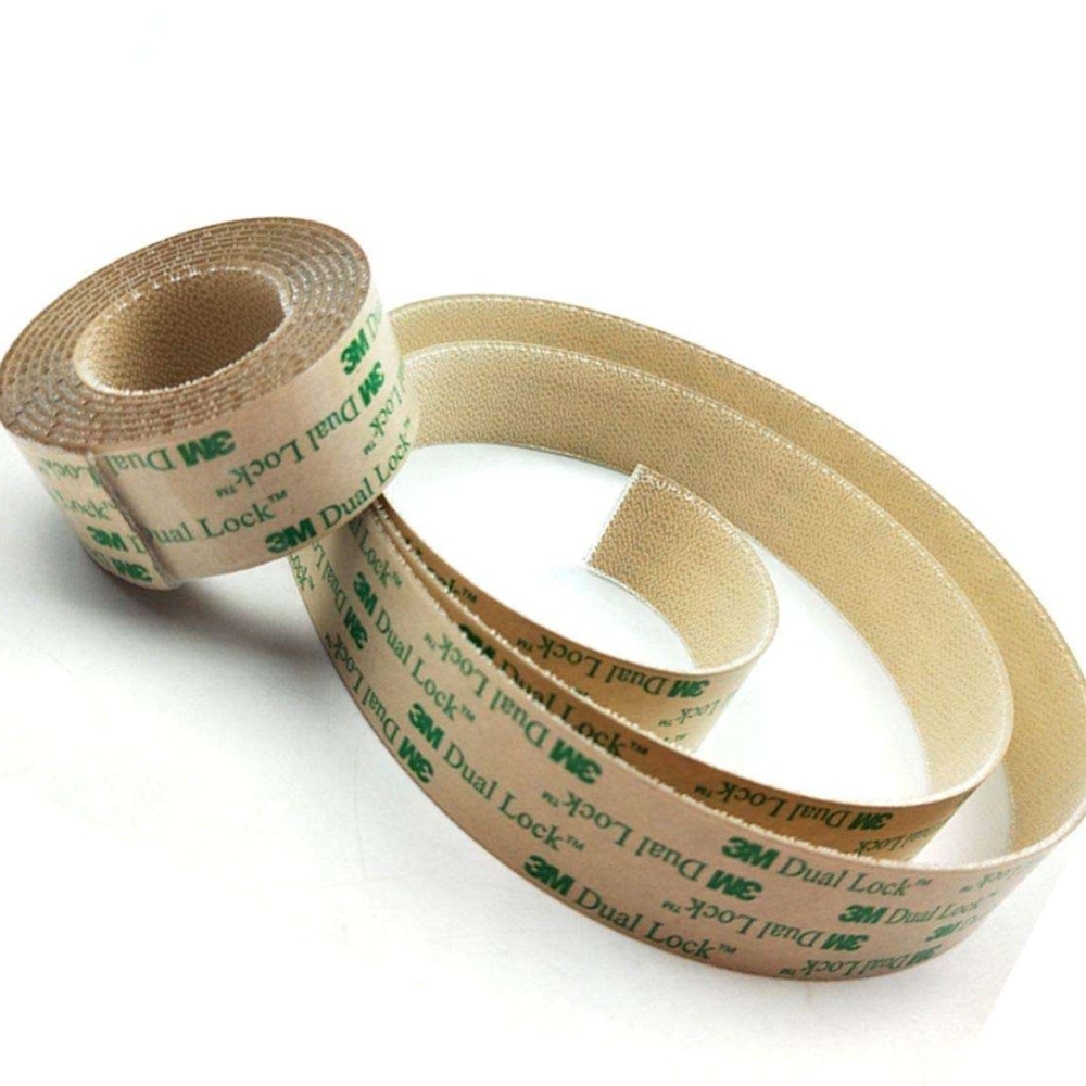 3M SJ4570 Dual Lock Low Profile Reclosable Fastener Elastic Self-Adhesive Eco-Friendly Clear Adhesive 1inx50yd