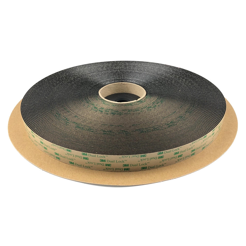 Black Self-Adhesive Eco-Friendly Low Profile Dual Lock Reclosable Fastener 3M SJ4575 1inx50yd