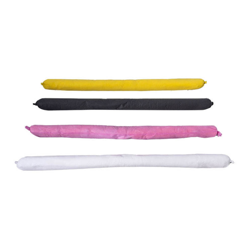 Industrial Control White Grey Yellow Anti-Spill Eco Friendly Oil Absorbent Sock