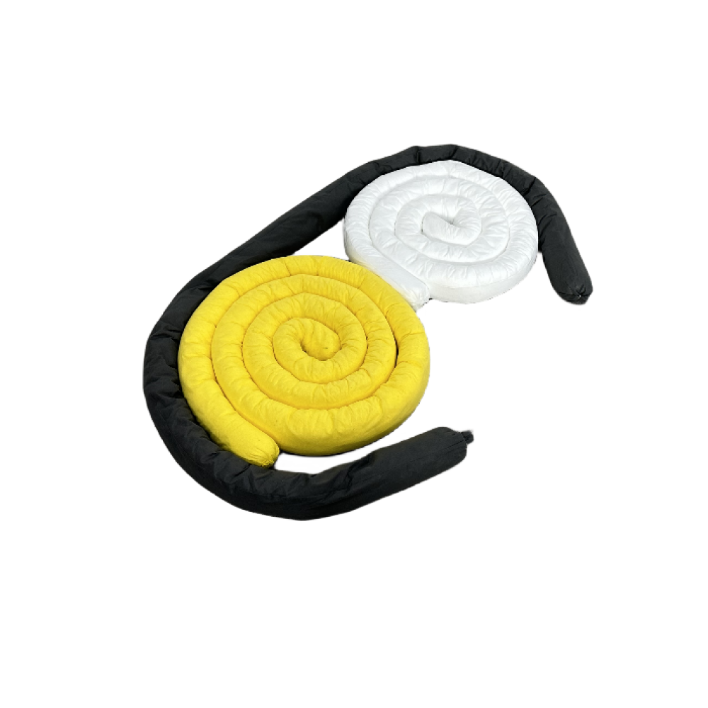 Industrial Control White Grey Yellow Anti-Spill Eco Friendly Oil Absorbent Sock