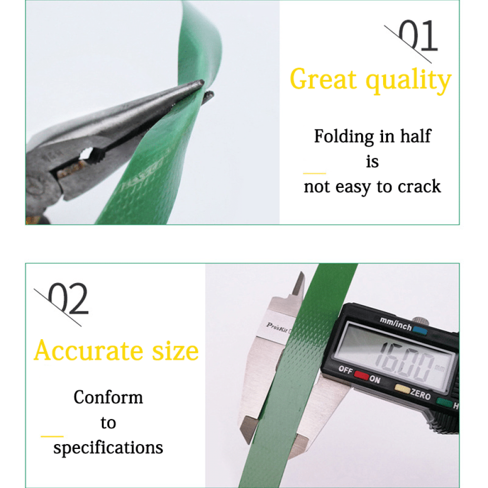 Green Plastic PET Packing Band Roll