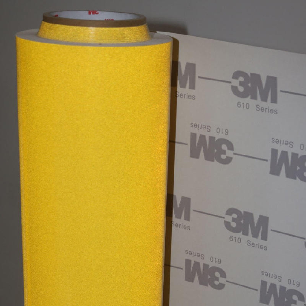 3M Utility Grade Reflective Sheeting 610C Series, Printable, Strong Adhesive, Waterproof