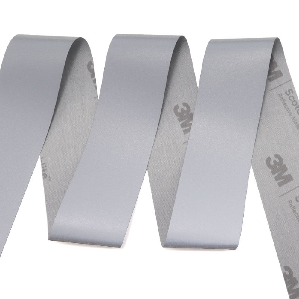 100% Original 3M 8910 High Light Silver Reflective Fabric Tape Printable Warning Tape Clothes Single Acrylic Made Polyester