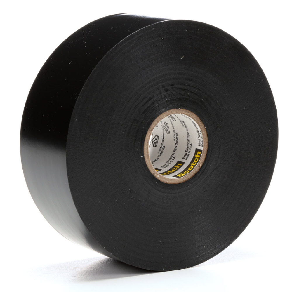 3M Super 88 Black All-Weather Vinyl PVC Electrical Insulation Tape