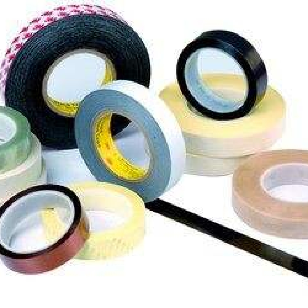 3M 1350F-1 Flame-Retardant Tape with Polyester Film and Acrylic Pressure-Sensitive Adhesive