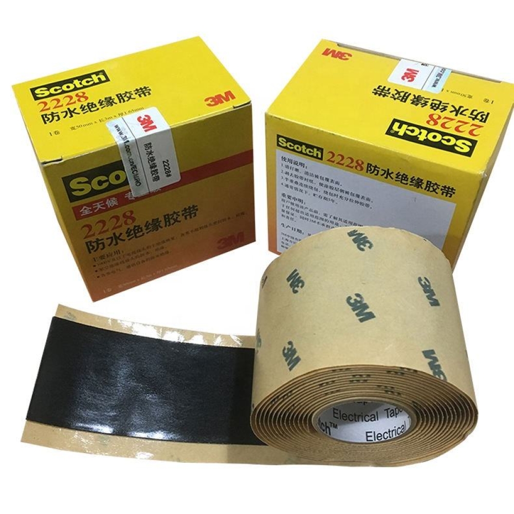 3M 2228 Self Fusing Rubber Mastic Tape for Electrical Insulating and Moisture Sealing