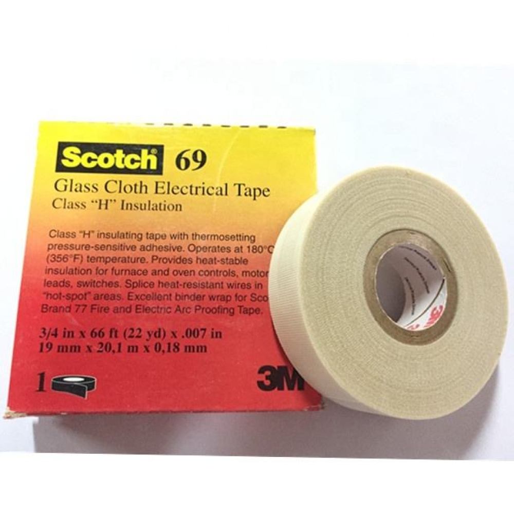 3M  Cloth Electrical Tape 69 Glass Waterproof
