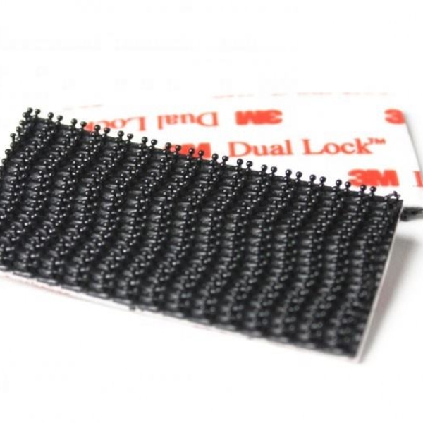 SJ3550 Black Die Cut Waterproof Dual Lock Reclosable Fastener Type 250 for Ceiling & Bag Sealing Attachment