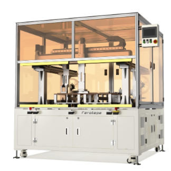 Automatic End Plate Tape Applicator with Pull Tab Forming